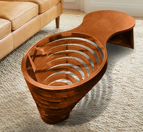 Solid Wood Helical Centre Table Ultra